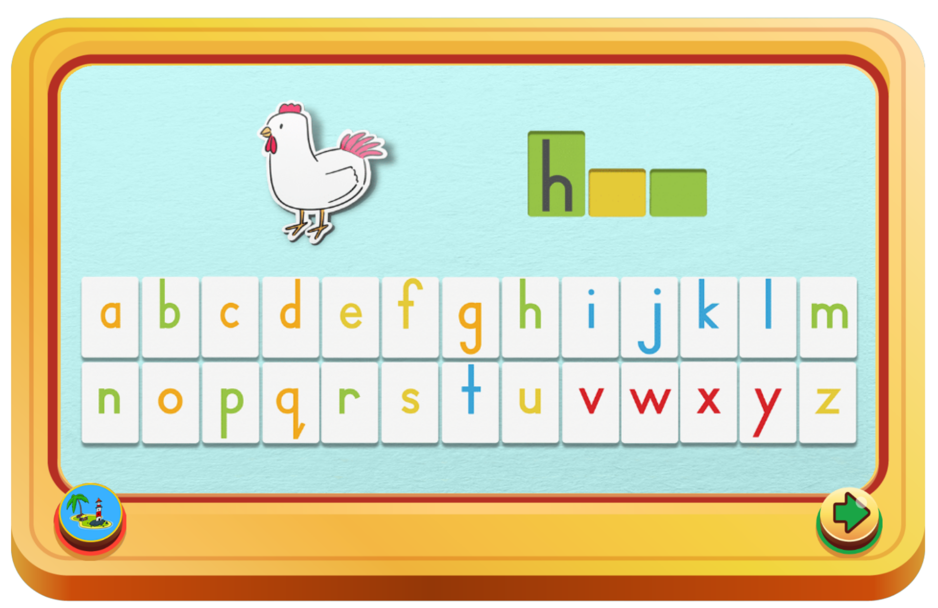 Handwriting Heroes: progress screen