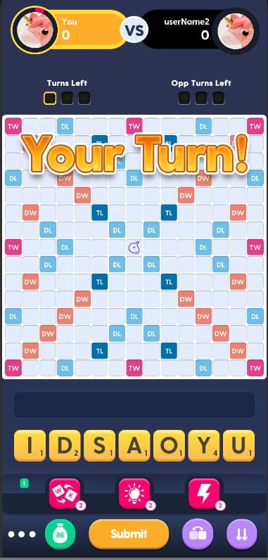 Word Game: physical prototype
